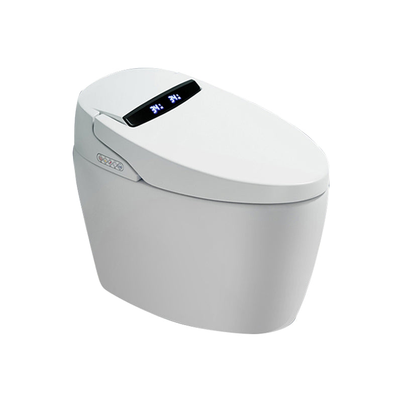 Contemporary Heated Seat Dryer Elongated White Ceramic Floor Standing Bidet Clearhalo 'Bathroom Remodel & Bathroom Fixtures' 'Bidets' 'Home Improvement' 'home_improvement' 'home_improvement_bidets' 'Toilets & Bidets' 7036781