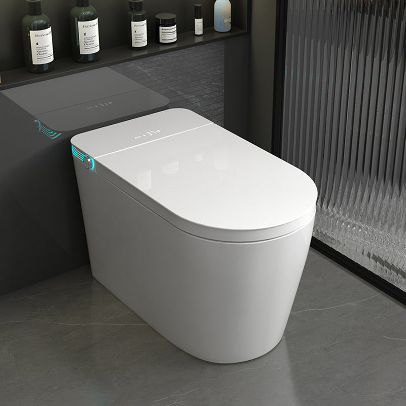 Modern Floor Standing Bidet with Heated Seat White Floor Mount Bidet Clearhalo 'Bathroom Remodel & Bathroom Fixtures' 'Bidets' 'Home Improvement' 'home_improvement' 'home_improvement_bidets' 'Toilets & Bidets' 7036787