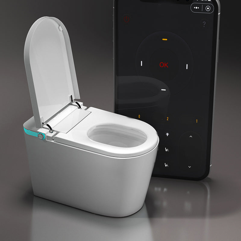 Modern Floor Standing Bidet with Heated Seat White Floor Mount Bidet Clearhalo 'Bathroom Remodel & Bathroom Fixtures' 'Bidets' 'Home Improvement' 'home_improvement' 'home_improvement_bidets' 'Toilets & Bidets' 7036795