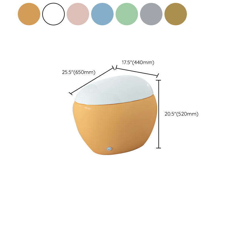 Round Ceramic Floor Mount Bidet Antimicrobial Floor Standing Bidet Clearhalo 'Bathroom Remodel & Bathroom Fixtures' 'Bidets' 'Home Improvement' 'home_improvement' 'home_improvement_bidets' 'Toilets & Bidets' 7036826