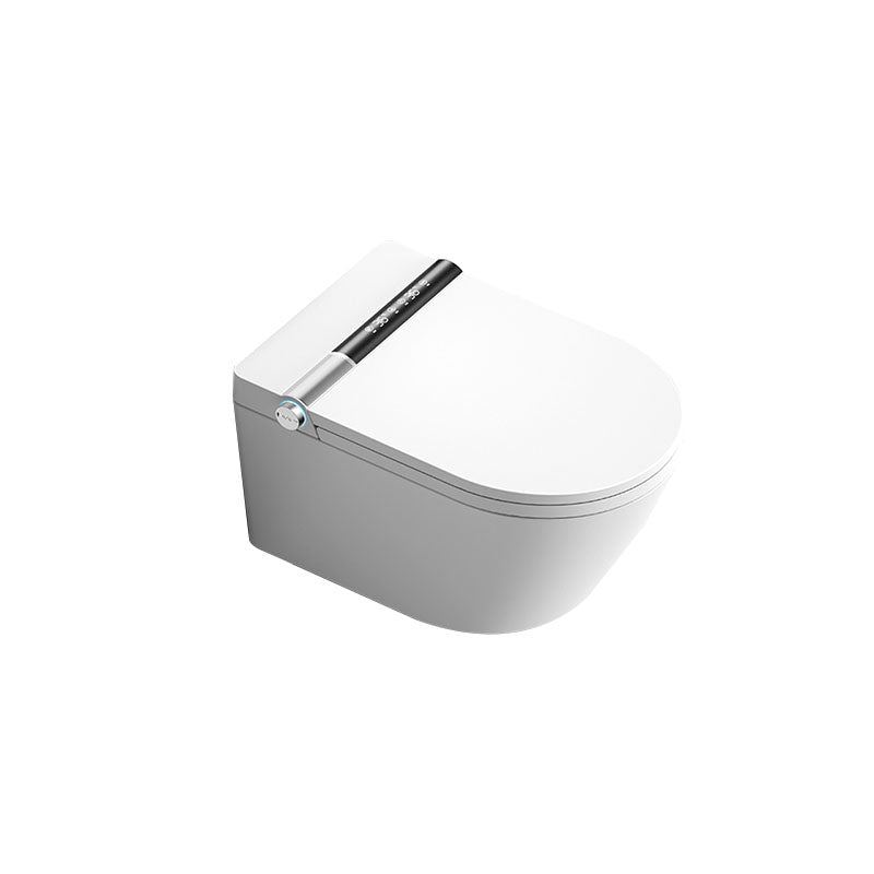 Contemporary Wall Mounted Bidet Heated Seat White Elongated Smart Bidet Clearhalo 'Bathroom Remodel & Bathroom Fixtures' 'Bidets' 'Home Improvement' 'home_improvement' 'home_improvement_bidets' 'Toilets & Bidets' 7036846