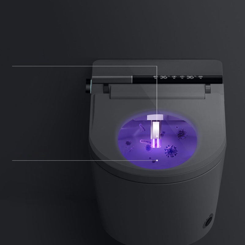 Contemporary Wall Mounted Bidet Heated Seat White Elongated Smart Bidet Clearhalo 'Bathroom Remodel & Bathroom Fixtures' 'Bidets' 'Home Improvement' 'home_improvement' 'home_improvement_bidets' 'Toilets & Bidets' 7036848