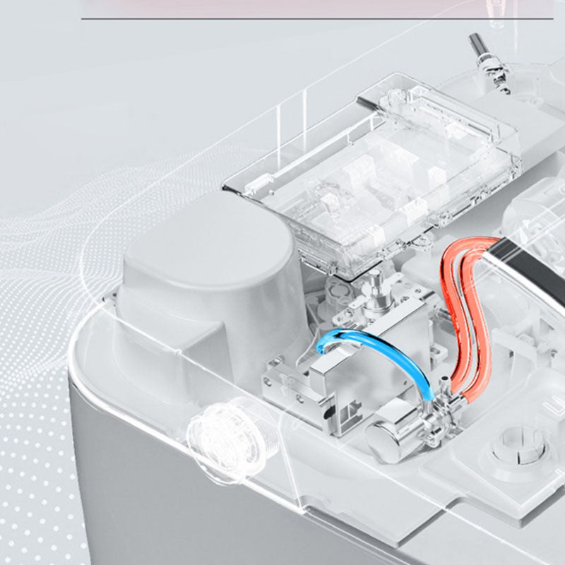 Contemporary Wall Mounted Bidet Heated Seat White Elongated Smart Bidet Clearhalo 'Bathroom Remodel & Bathroom Fixtures' 'Bidets' 'Home Improvement' 'home_improvement' 'home_improvement_bidets' 'Toilets & Bidets' 7036849