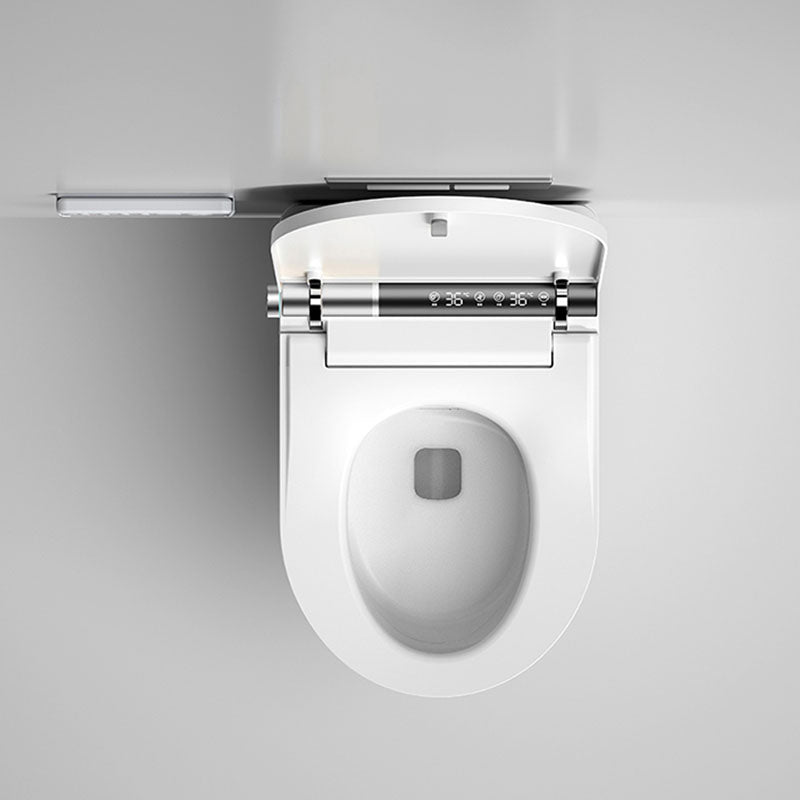 Contemporary Wall Mounted Bidet Heated Seat White Elongated Smart Bidet Clearhalo 'Bathroom Remodel & Bathroom Fixtures' 'Bidets' 'Home Improvement' 'home_improvement' 'home_improvement_bidets' 'Toilets & Bidets' 7036850