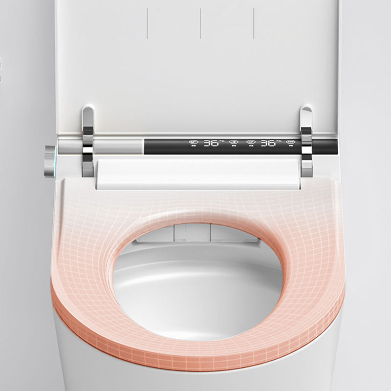 Contemporary Wall Mounted Bidet Heated Seat White Elongated Smart Bidet Clearhalo 'Bathroom Remodel & Bathroom Fixtures' 'Bidets' 'Home Improvement' 'home_improvement' 'home_improvement_bidets' 'Toilets & Bidets' 7036851