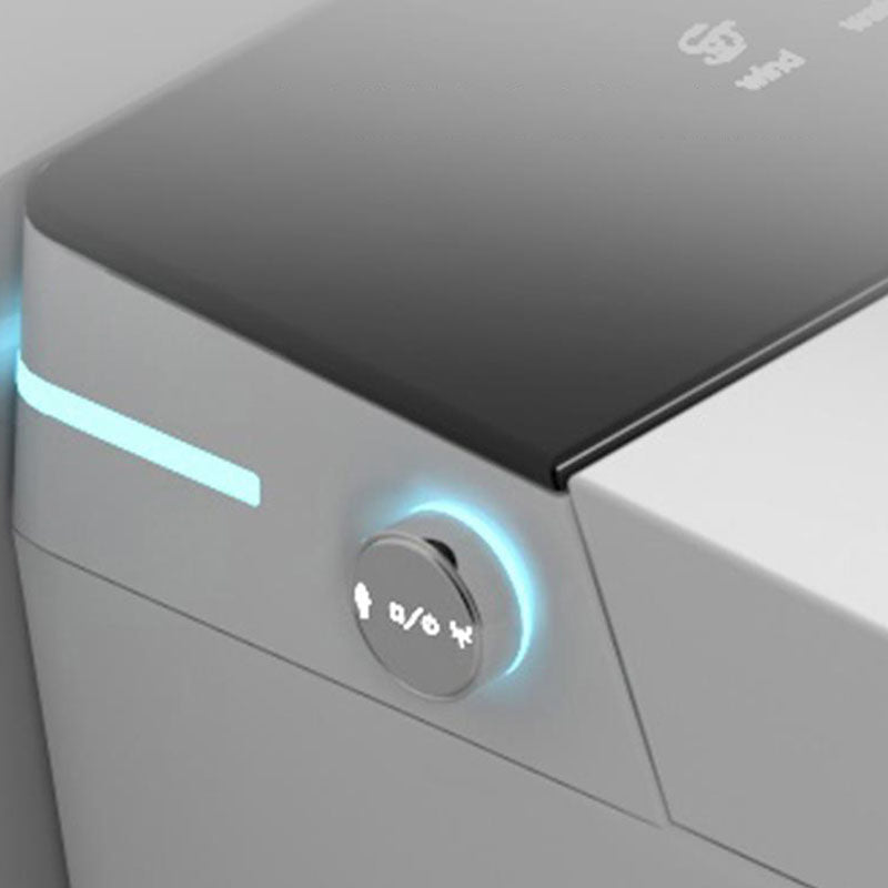 Modern 17.52" H Electronic Toilet Elongated Floor Standing Bidet Clearhalo 'Bathroom Remodel & Bathroom Fixtures' 'Bidets' 'Home Improvement' 'home_improvement' 'home_improvement_bidets' 'Toilets & Bidets' 7036876