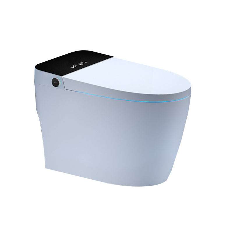 Ceramic Bidets Elongated White Contemporary Foot Sensor Smart Toilet Clearhalo 'Bathroom Remodel & Bathroom Fixtures' 'Bidets' 'Home Improvement' 'home_improvement' 'home_improvement_bidets' 'Toilets & Bidets' 7036885