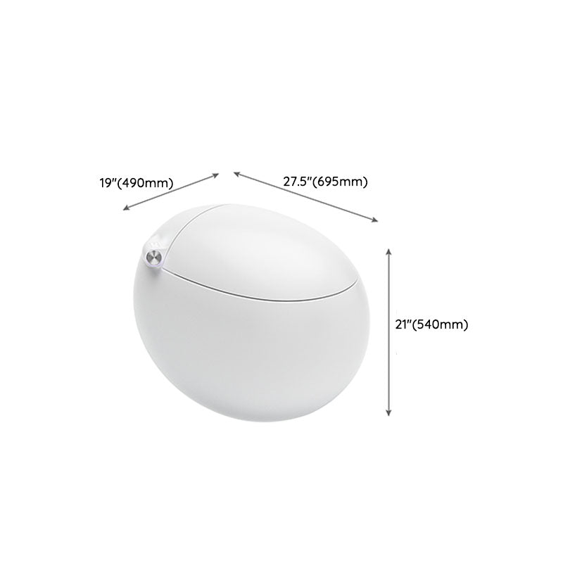 Mounting Hardware Included Smart Toilet in White with Heated Seat Clearhalo 'Bathroom Remodel & Bathroom Fixtures' 'Bidets' 'Home Improvement' 'home_improvement' 'home_improvement_bidets' 'Toilets & Bidets' 7036901