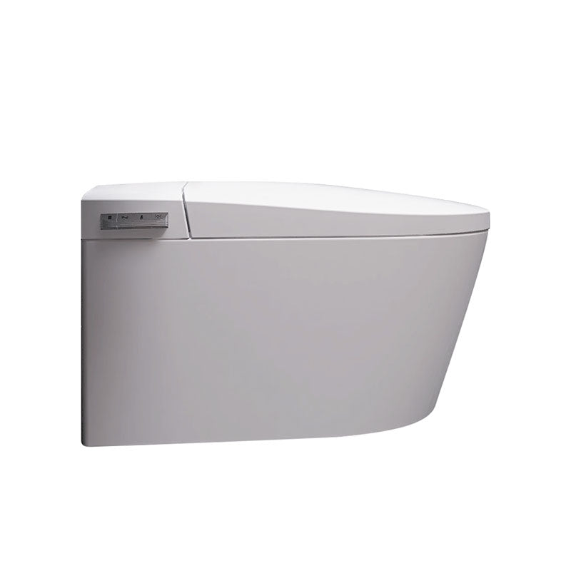 Contemporary Elongated Wall Hung Toilet Set with Temperature Control Clearhalo 'Bathroom Remodel & Bathroom Fixtures' 'Bidets' 'Home Improvement' 'home_improvement' 'home_improvement_bidets' 'Toilets & Bidets' 7036921