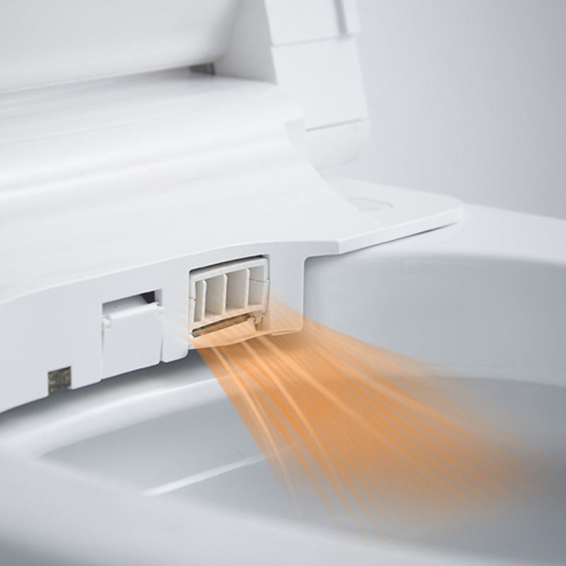 Contemporary Elongated Wall Hung Toilet Set with Temperature Control Clearhalo 'Bathroom Remodel & Bathroom Fixtures' 'Bidets' 'Home Improvement' 'home_improvement' 'home_improvement_bidets' 'Toilets & Bidets' 7036924