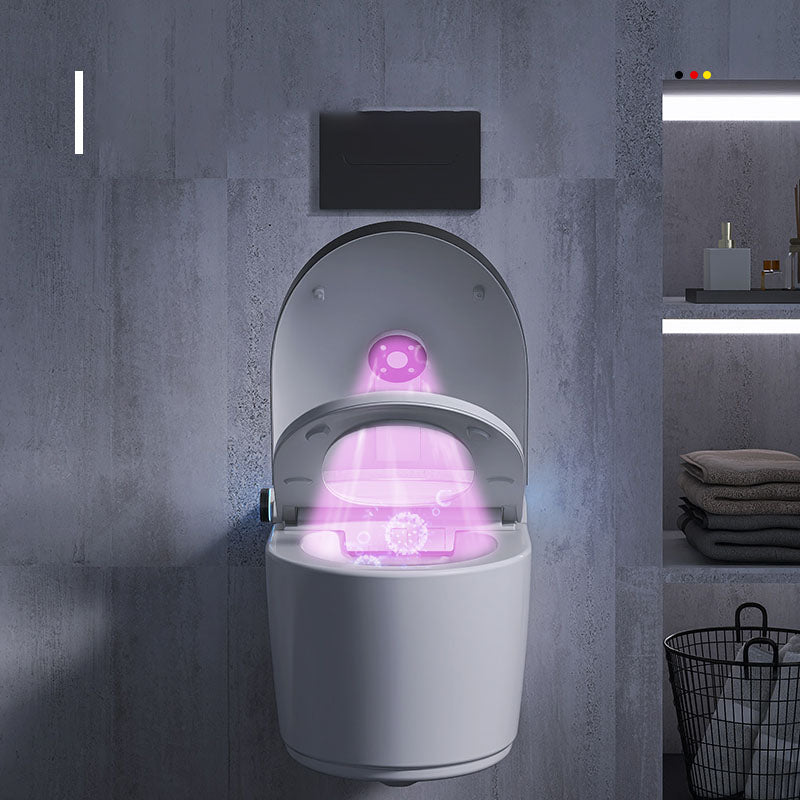 Elongated Toilet with Heated Seat Wall Mounted Bidet without Water Pressure Control Clearhalo 'Bathroom Remodel & Bathroom Fixtures' 'Bidets' 'Home Improvement' 'home_improvement' 'home_improvement_bidets' 'Toilets & Bidets' 7036932