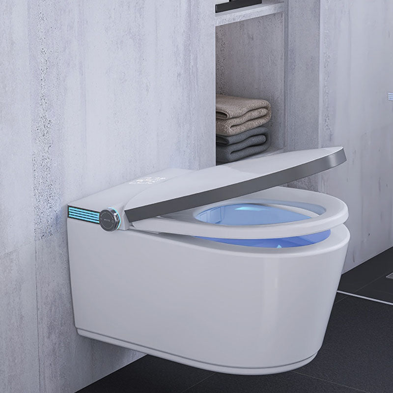 Elongated Toilet with Heated Seat Wall Mounted Bidet without Water Pressure Control Clearhalo 'Bathroom Remodel & Bathroom Fixtures' 'Bidets' 'Home Improvement' 'home_improvement' 'home_improvement_bidets' 'Toilets & Bidets' 7036933