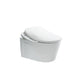 Elongated Wall Hung Toilet White Ceramic Smart Toilet Deodorizing Toilet 15"L x 22"W x 12"H Black White Clearhalo 'Bathroom Remodel & Bathroom Fixtures' 'Bidets' 'Home Improvement' 'home_improvement' 'home_improvement_bidets' 'Toilets & Bidets' 7036988