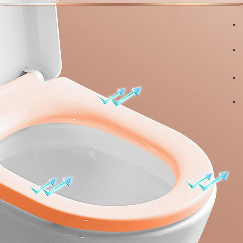 Elongated Wall Hung Toilet White Ceramic Smart Toilet Deodorizing Toilet Clearhalo 'Bathroom Remodel & Bathroom Fixtures' 'Bidets' 'Home Improvement' 'home_improvement' 'home_improvement_bidets' 'Toilets & Bidets' 7036991