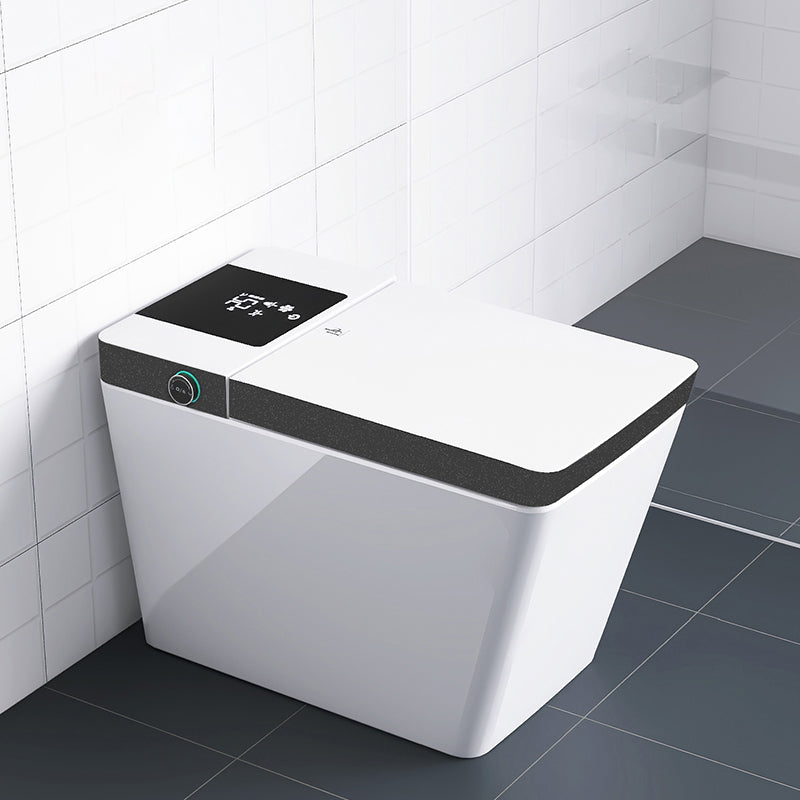 Contemporary Floor Mount Bidet Elongated Ceramic Floor Standing Bidet White Black Clearhalo 'Bathroom Remodel & Bathroom Fixtures' 'Bidets' 'Home Improvement' 'home_improvement' 'home_improvement_bidets' 'Toilets & Bidets' 7037076