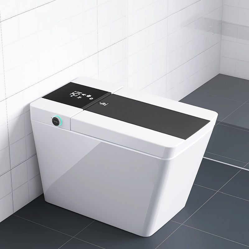 Contemporary Floor Mount Bidet Elongated Ceramic Floor Standing Bidet Black White Clearhalo 'Bathroom Remodel & Bathroom Fixtures' 'Bidets' 'Home Improvement' 'home_improvement' 'home_improvement_bidets' 'Toilets & Bidets' 7037078