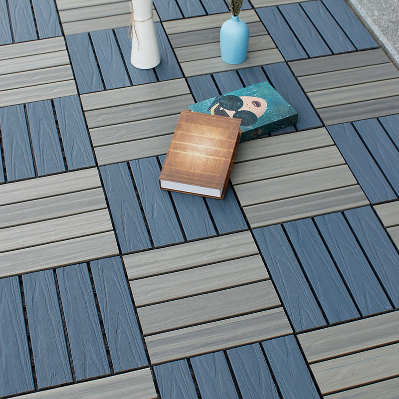 Composite Decking Tiles Interlocking Striped Pattern Patio Flooring Tiles Clearhalo 'Home Improvement' 'home_improvement' 'home_improvement_outdoor_deck_tiles_planks' 'Outdoor Deck Tiles & Planks' 'Outdoor Flooring & Tile' 'Outdoor Remodel' 'outdoor_deck_tiles_planks' 7037504