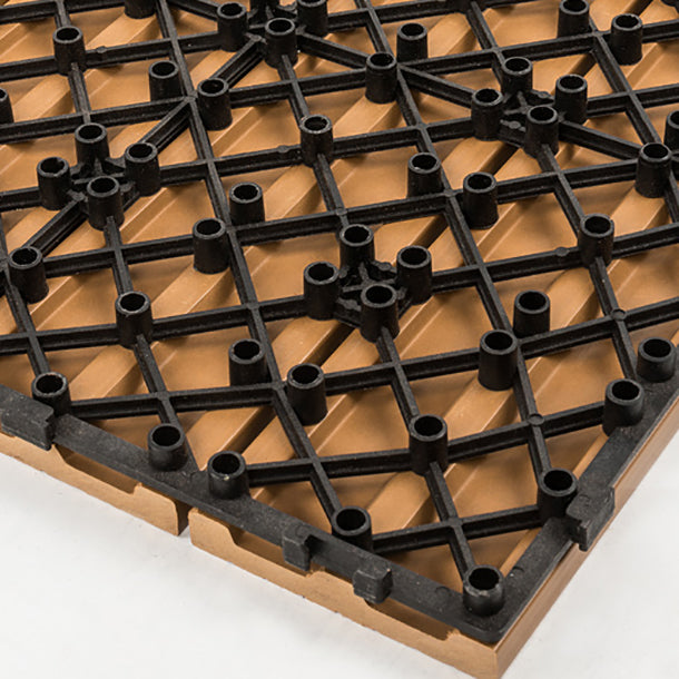 Composite Decking Tiles Interlocking Striped Pattern Patio Flooring Tiles Clearhalo 'Home Improvement' 'home_improvement' 'home_improvement_outdoor_deck_tiles_planks' 'Outdoor Deck Tiles & Planks' 'Outdoor Flooring & Tile' 'Outdoor Remodel' 'outdoor_deck_tiles_planks' 7037518