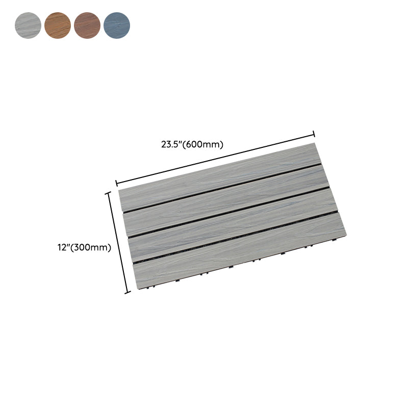 Composite Decking Tiles Interlocking Striped Pattern Patio Flooring Tiles Clearhalo 'Home Improvement' 'home_improvement' 'home_improvement_outdoor_deck_tiles_planks' 'Outdoor Deck Tiles & Planks' 'Outdoor Flooring & Tile' 'Outdoor Remodel' 'outdoor_deck_tiles_planks' 7037527