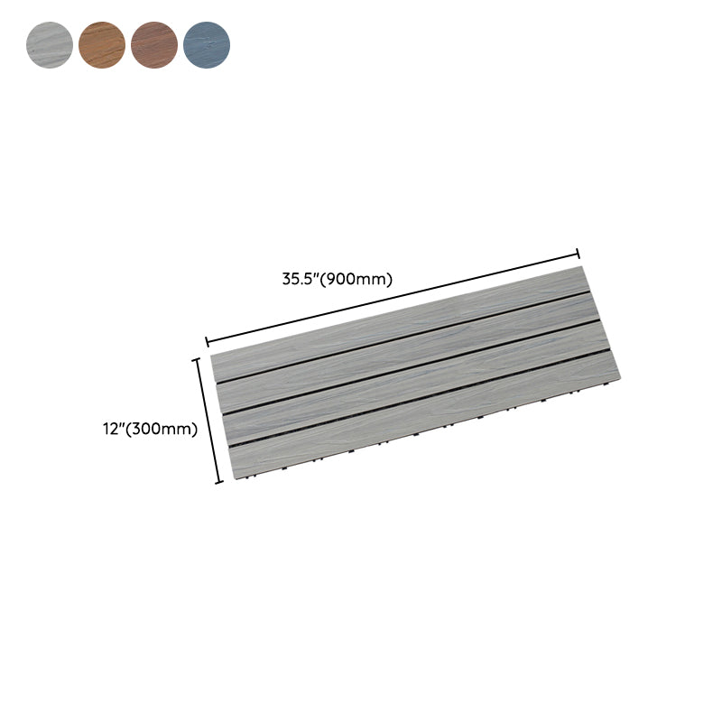 Composite Decking Tiles Interlocking Striped Pattern Patio Flooring Tiles Clearhalo 'Home Improvement' 'home_improvement' 'home_improvement_outdoor_deck_tiles_planks' 'Outdoor Deck Tiles & Planks' 'Outdoor Flooring & Tile' 'Outdoor Remodel' 'outdoor_deck_tiles_planks' 7037528