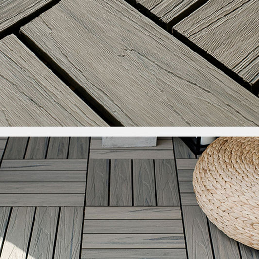 Square Decking Tiles Interlocking Striped Pattern Deck Plank Clearhalo 'Home Improvement' 'home_improvement' 'home_improvement_outdoor_deck_tiles_planks' 'Outdoor Deck Tiles & Planks' 'Outdoor Flooring & Tile' 'Outdoor Remodel' 'outdoor_deck_tiles_planks' 7037545