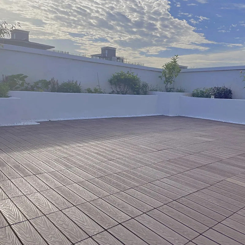Striped Pattern Decking Tiles Interlocking Tile Kit Outdoor Patio Clearhalo 'Home Improvement' 'home_improvement' 'home_improvement_outdoor_deck_tiles_planks' 'Outdoor Deck Tiles & Planks' 'Outdoor Flooring & Tile' 'Outdoor Remodel' 'outdoor_deck_tiles_planks' 7037574