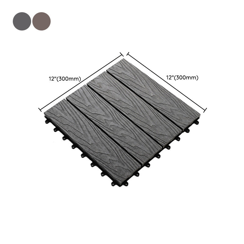 Striped Pattern Decking Tiles Interlocking Tile Kit Outdoor Patio Clearhalo 'Home Improvement' 'home_improvement' 'home_improvement_outdoor_deck_tiles_planks' 'Outdoor Deck Tiles & Planks' 'Outdoor Flooring & Tile' 'Outdoor Remodel' 'outdoor_deck_tiles_planks' 7037584
