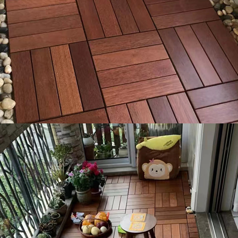 Striped Pattern Snapping Decking Tiles Composite Tile Kit Outdoor Patio Clearhalo 'Home Improvement' 'home_improvement' 'home_improvement_outdoor_deck_tiles_planks' 'Outdoor Deck Tiles & Planks' 'Outdoor Flooring & Tile' 'Outdoor Remodel' 'outdoor_deck_tiles_planks' 7037621