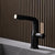 Modern Vessel Sink Bathroom Faucet Swivel Spout with Pull Out Sprayer Black-Gold Lever Handles Clearhalo 'Bathroom Remodel & Bathroom Fixtures' 'Bathroom Sink Faucets' 'Bathroom Sinks & Faucet Components' 'bathroom_sink_faucets' 'Home Improvement' 'home_improvement' 'home_improvement_bathroom_sink_faucets' 7037764