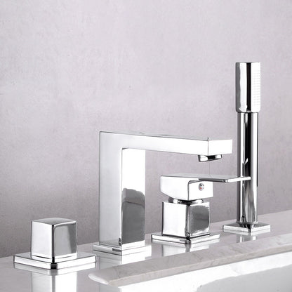 Low Arc Vessel Faucet Solid Color Double Handle Widespread Bathroom Sink Faucet Silver Clearhalo 'Bathroom Remodel & Bathroom Fixtures' 'Bathroom Sink Faucets' 'Bathroom Sinks & Faucet Components' 'bathroom_sink_faucets' 'Home Improvement' 'home_improvement' 'home_improvement_bathroom_sink_faucets' 7037768