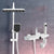 Brass Wall Mounted Shower Combo Adjustable Spray Pattern Shower System White Temperature Control Clearhalo 'Bathroom Remodel & Bathroom Fixtures' 'Home Improvement' 'home_improvement' 'home_improvement_shower_faucets' 'Shower Faucets & Systems' 'shower_faucets' 'Showers & Bathtubs Plumbing' 'Showers & Bathtubs' 7037803