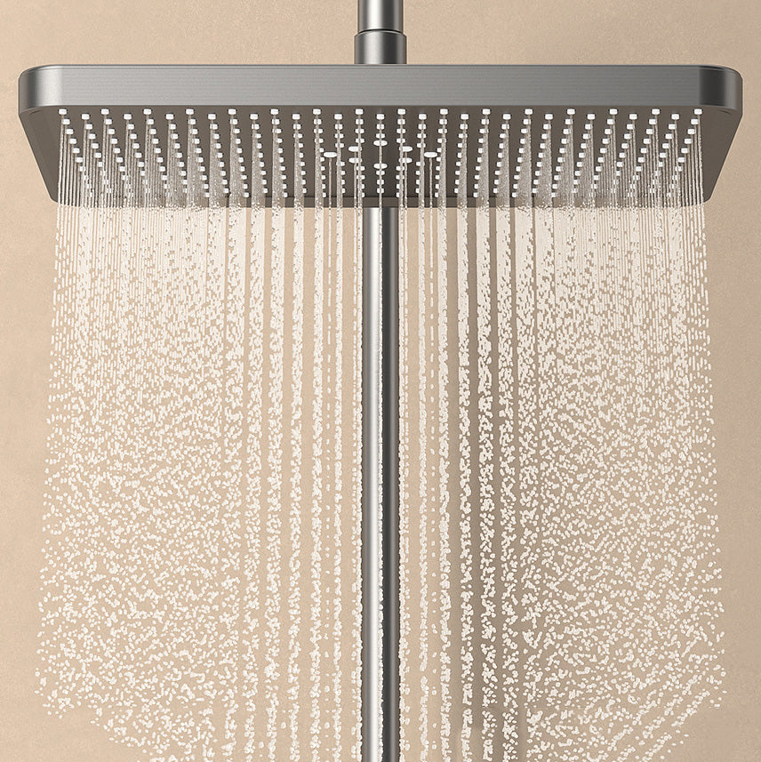 Modern Style Wall Mounted Shower Combo with Thermostatic Shower System Clearhalo 'Bathroom Remodel & Bathroom Fixtures' 'Home Improvement' 'home_improvement' 'home_improvement_shower_faucets' 'Shower Faucets & Systems' 'shower_faucets' 'Showers & Bathtubs Plumbing' 'Showers & Bathtubs' 7037850