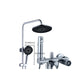 Modern Shower Faucet Brass Adjustable Spray Pattern Wall Mounted Shower Combo Clearhalo 'Bathroom Remodel & Bathroom Fixtures' 'Home Improvement' 'home_improvement' 'home_improvement_shower_faucets' 'Shower Faucets & Systems' 'shower_faucets' 'Showers & Bathtubs Plumbing' 'Showers & Bathtubs' 7037944