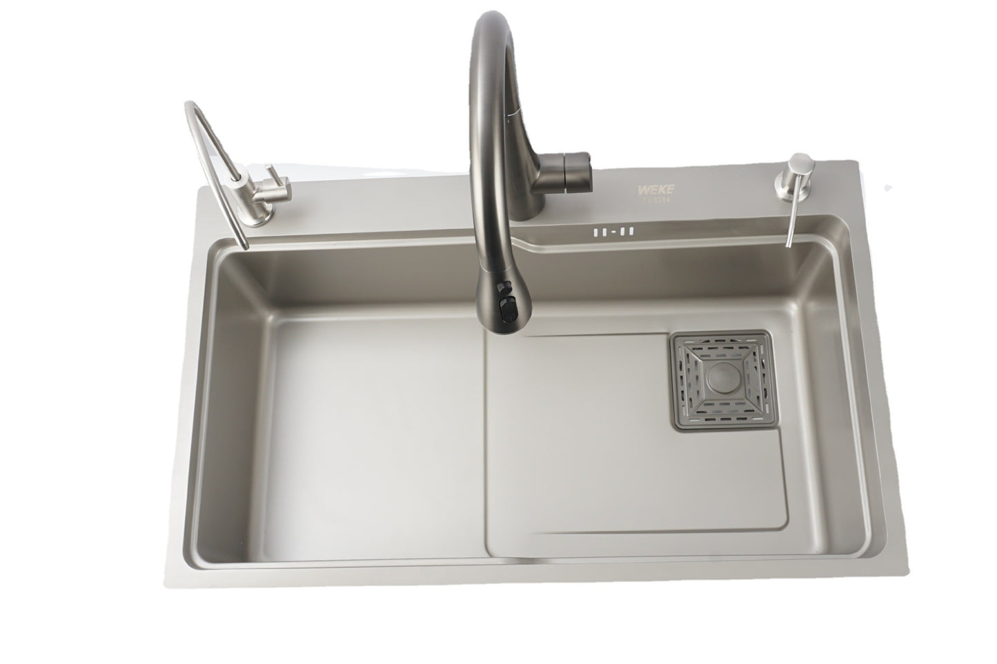 Modern Style Kitchen Sink Stainless Steel Noise-cancelling Drop-In Kitchen Sink Clearhalo 'Home Improvement' 'home_improvement' 'home_improvement_kitchen_sinks' 'Kitchen Remodel & Kitchen Fixtures' 'Kitchen Sinks & Faucet Components' 'Kitchen Sinks' 'kitchen_sinks' 7038024