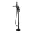 Floor Mounted Bronzel Freestanding Tub Filler Single Handle Freestanding Faucet with Hose Black Waterfall Faucet Not Included Clearhalo 'Bathroom Remodel & Bathroom Fixtures' 'Bathtub Faucets' 'bathtub_faucets' 'Home Improvement' 'home_improvement' 'home_improvement_bathtub_faucets' 7038440