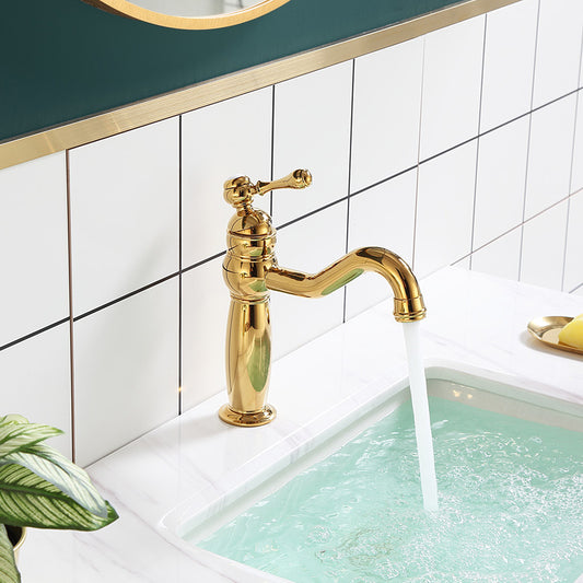 Deck Mounted Copper Roman Tub Faucet Low Arc Rotatable Roman Tub Faucet Set Clearhalo 'Bathroom Remodel & Bathroom Fixtures' 'Bathtub Faucets' 'bathtub_faucets' 'Home Improvement' 'home_improvement' 'home_improvement_bathtub_faucets' 7038573