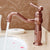 Deck Mounted Copper Roman Tub Faucet Low Arc Rotatable Roman Tub Faucet Set Rose Gold Clearhalo 'Bathroom Remodel & Bathroom Fixtures' 'Bathtub Faucets' 'bathtub_faucets' 'Home Improvement' 'home_improvement' 'home_improvement_bathtub_faucets' 7038575