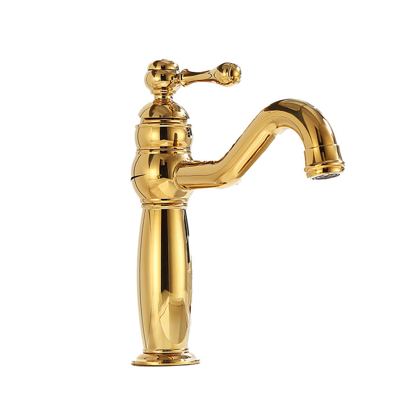 Deck Mounted Copper Roman Tub Faucet Low Arc Rotatable Roman Tub Faucet Set Clearhalo 'Bathroom Remodel & Bathroom Fixtures' 'Bathtub Faucets' 'bathtub_faucets' 'Home Improvement' 'home_improvement' 'home_improvement_bathtub_faucets' 7038580