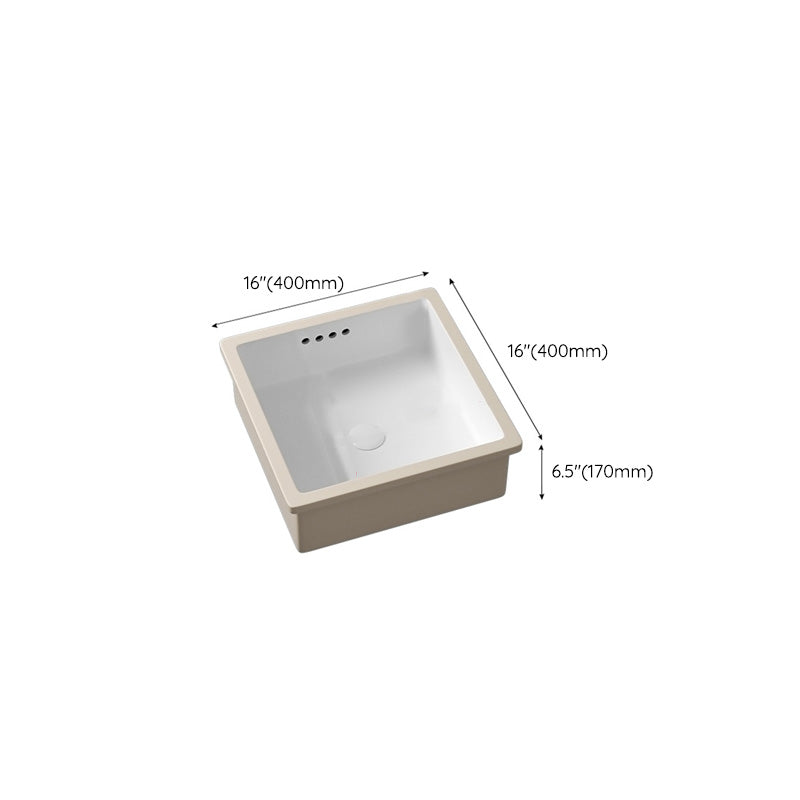 Modern Undermount Vanity Sink Porcelain with Faucet and Overflow Basin Sink Clearhalo 'Bathroom Remodel & Bathroom Fixtures' 'Bathroom Sinks & Faucet Components' 'Bathroom Sinks' 'bathroom_sink' 'Home Improvement' 'home_improvement' 'home_improvement_bathroom_sink' 7038701