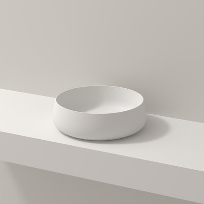 Modern Vessel Bathroom Sink No Craftsmanship Resin Wash Stand 18"L x 17"W x 6"H White Clearhalo 'Bathroom Remodel & Bathroom Fixtures' 'Bathroom Sinks & Faucet Components' 'Bathroom Sinks' 'bathroom_sink' 'Home Improvement' 'home_improvement' 'home_improvement_bathroom_sink' 7039714