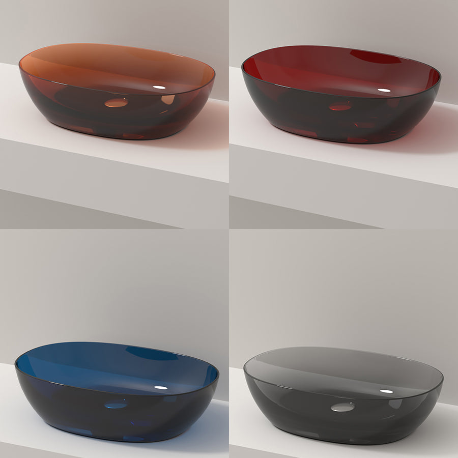 Modern Vessel Bathroom Sink No Craftsmanship Resin Wash Stand Clearhalo 'Bathroom Remodel & Bathroom Fixtures' 'Bathroom Sinks & Faucet Components' 'Bathroom Sinks' 'bathroom_sink' 'Home Improvement' 'home_improvement' 'home_improvement_bathroom_sink' 7039724