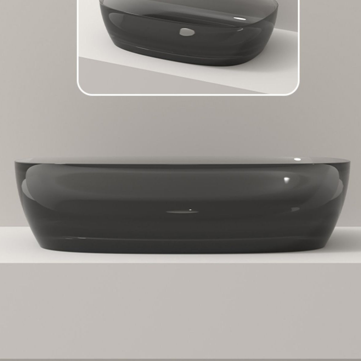 Modern Vessel Bathroom Sink No Craftsmanship Resin Wash Stand Clearhalo 'Bathroom Remodel & Bathroom Fixtures' 'Bathroom Sinks & Faucet Components' 'Bathroom Sinks' 'bathroom_sink' 'Home Improvement' 'home_improvement' 'home_improvement_bathroom_sink' 7039731