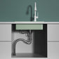 Rectangle Quartz Kitchen Sink in Peppermint Green Single Bowl Sink Clearhalo 'Home Improvement' 'home_improvement' 'home_improvement_kitchen_sinks' 'Kitchen Remodel & Kitchen Fixtures' 'Kitchen Sinks & Faucet Components' 'Kitchen Sinks' 'kitchen_sinks' 7039857