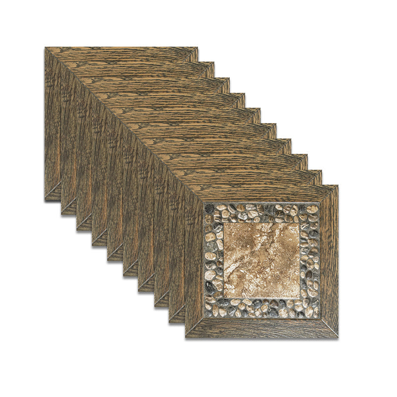 Square Floor Tile Straight Edge Vintage Design Floor Tile for Outdoor Floor Brown Grey Clearhalo 'Floor Tiles & Wall Tiles' 'floor_tiles_wall_tiles' 'Flooring 'Home Improvement' 'home_improvement' 'home_improvement_floor_tiles_wall_tiles' Walls and Ceiling' 7043753