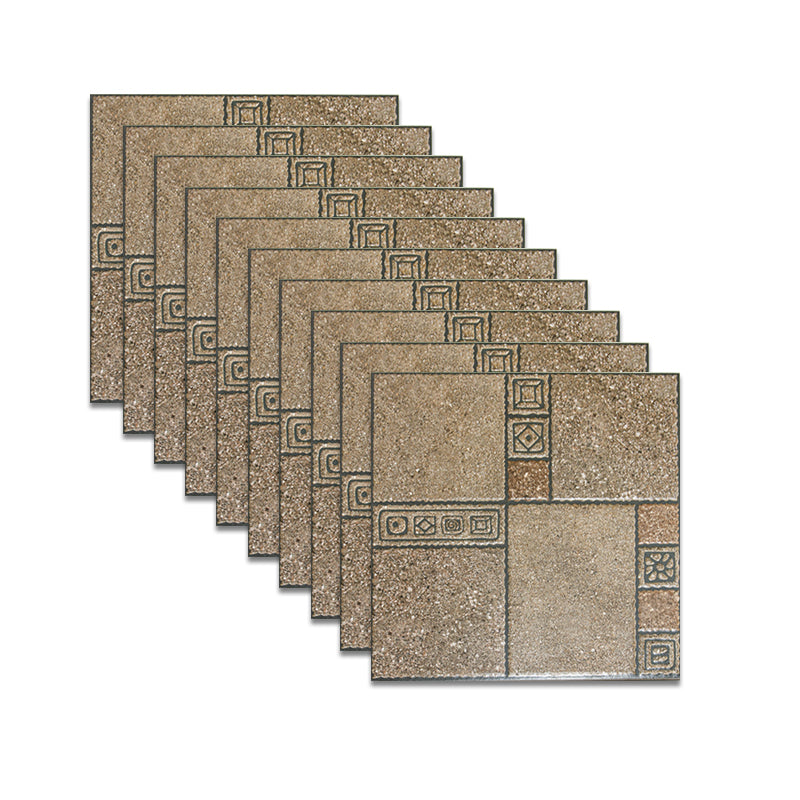 Square Floor Tile Straight Edge Vintage Design Floor Tile for Outdoor Floor Pewter Clearhalo 'Floor Tiles & Wall Tiles' 'floor_tiles_wall_tiles' 'Flooring 'Home Improvement' 'home_improvement' 'home_improvement_floor_tiles_wall_tiles' Walls and Ceiling' 7043758