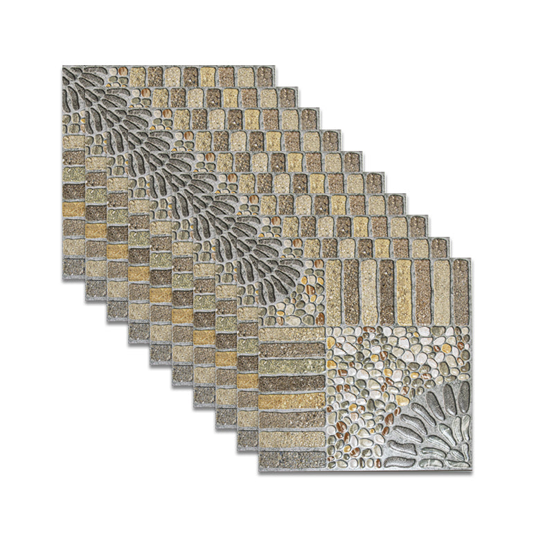 Square Floor Tile Straight Edge Vintage Design Floor Tile for Outdoor Floor Grey Clearhalo 'Floor Tiles & Wall Tiles' 'floor_tiles_wall_tiles' 'Flooring 'Home Improvement' 'home_improvement' 'home_improvement_floor_tiles_wall_tiles' Walls and Ceiling' 7043760