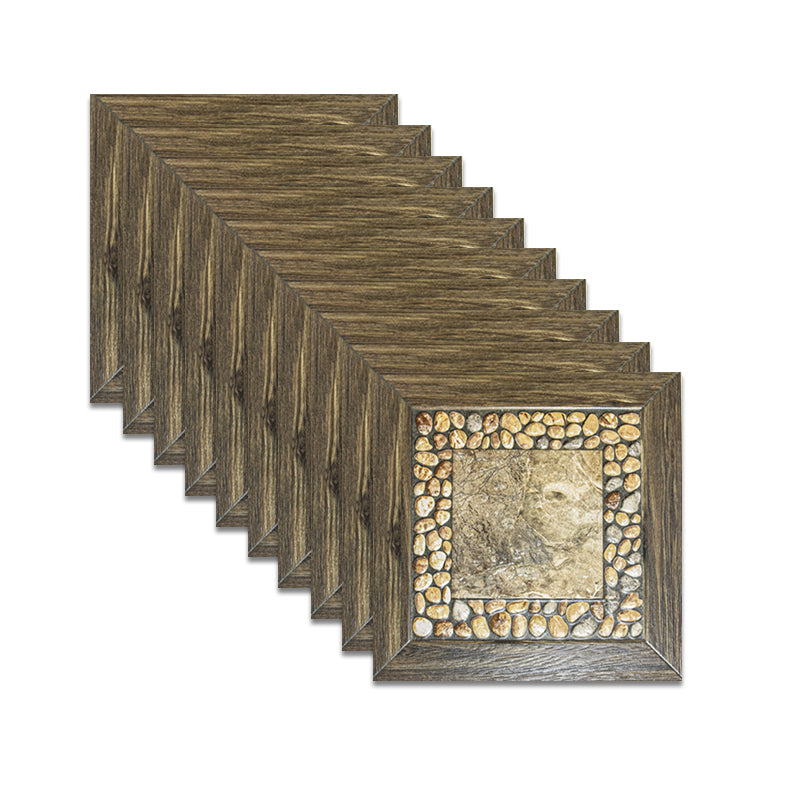 Square Floor Tile Straight Edge Vintage Design Floor Tile for Outdoor Floor Light Brown Clearhalo 'Floor Tiles & Wall Tiles' 'floor_tiles_wall_tiles' 'Flooring 'Home Improvement' 'home_improvement' 'home_improvement_floor_tiles_wall_tiles' Walls and Ceiling' 7043762