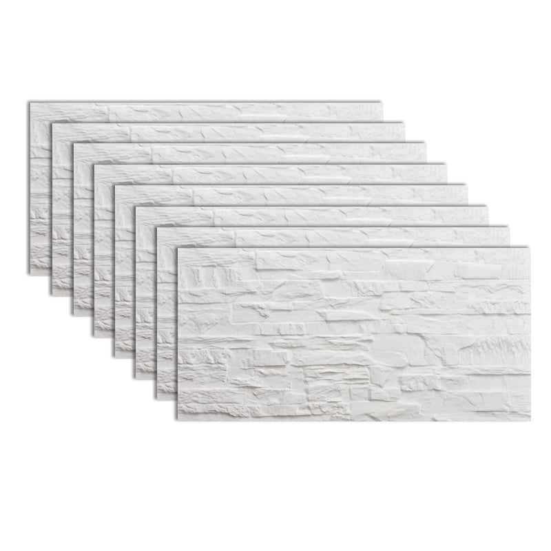 Rectangle Wall Tile Straight Edge Texture Design Waterproof Wall Tile Off-White Clearhalo 'Floor Tiles & Wall Tiles' 'floor_tiles_wall_tiles' 'Flooring 'Home Improvement' 'home_improvement' 'home_improvement_floor_tiles_wall_tiles' Walls and Ceiling' 7043778