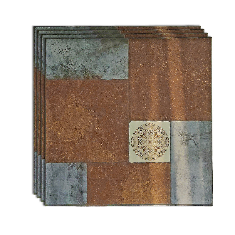 Square Floor Tile Straight Edge Singular Vintage Floor Tile for Outdoor Floor Brown Gray White Clearhalo 'Floor Tiles & Wall Tiles' 'floor_tiles_wall_tiles' 'Flooring 'Home Improvement' 'home_improvement' 'home_improvement_floor_tiles_wall_tiles' Walls and Ceiling' 7043790