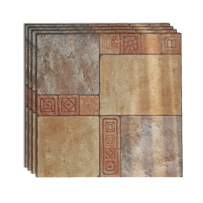 Square Floor Tile Straight Edge Singular Vintage Floor Tile for Outdoor Floor Light Brown Yellow Clearhalo 'Floor Tiles & Wall Tiles' 'floor_tiles_wall_tiles' 'Flooring 'Home Improvement' 'home_improvement' 'home_improvement_floor_tiles_wall_tiles' Walls and Ceiling' 7043794